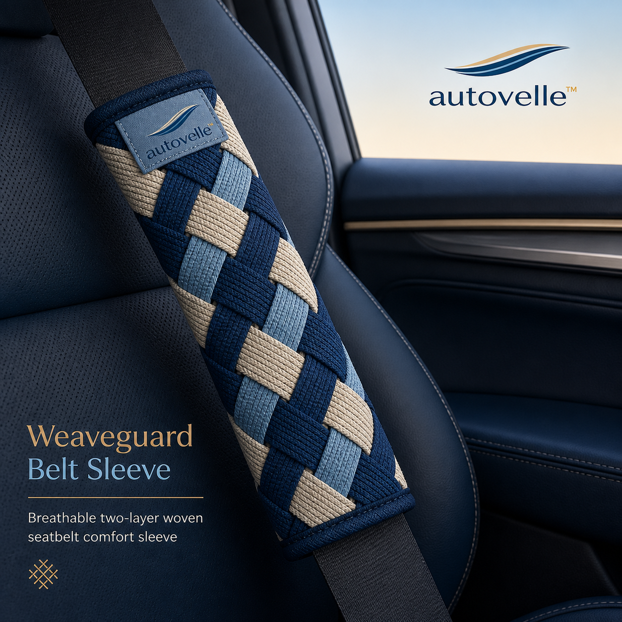 🧵 Autovelle™ Weaveguard Seat Belt Sleeve
