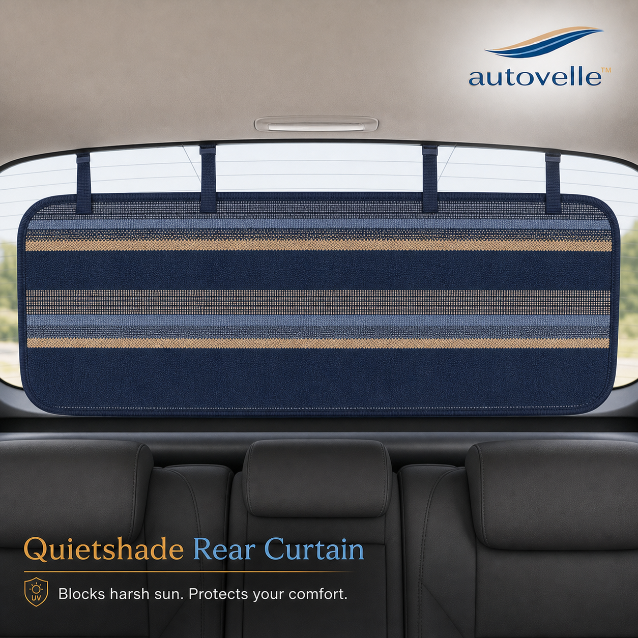 🌙 Autovelle™ Quietshade Rear Curtain