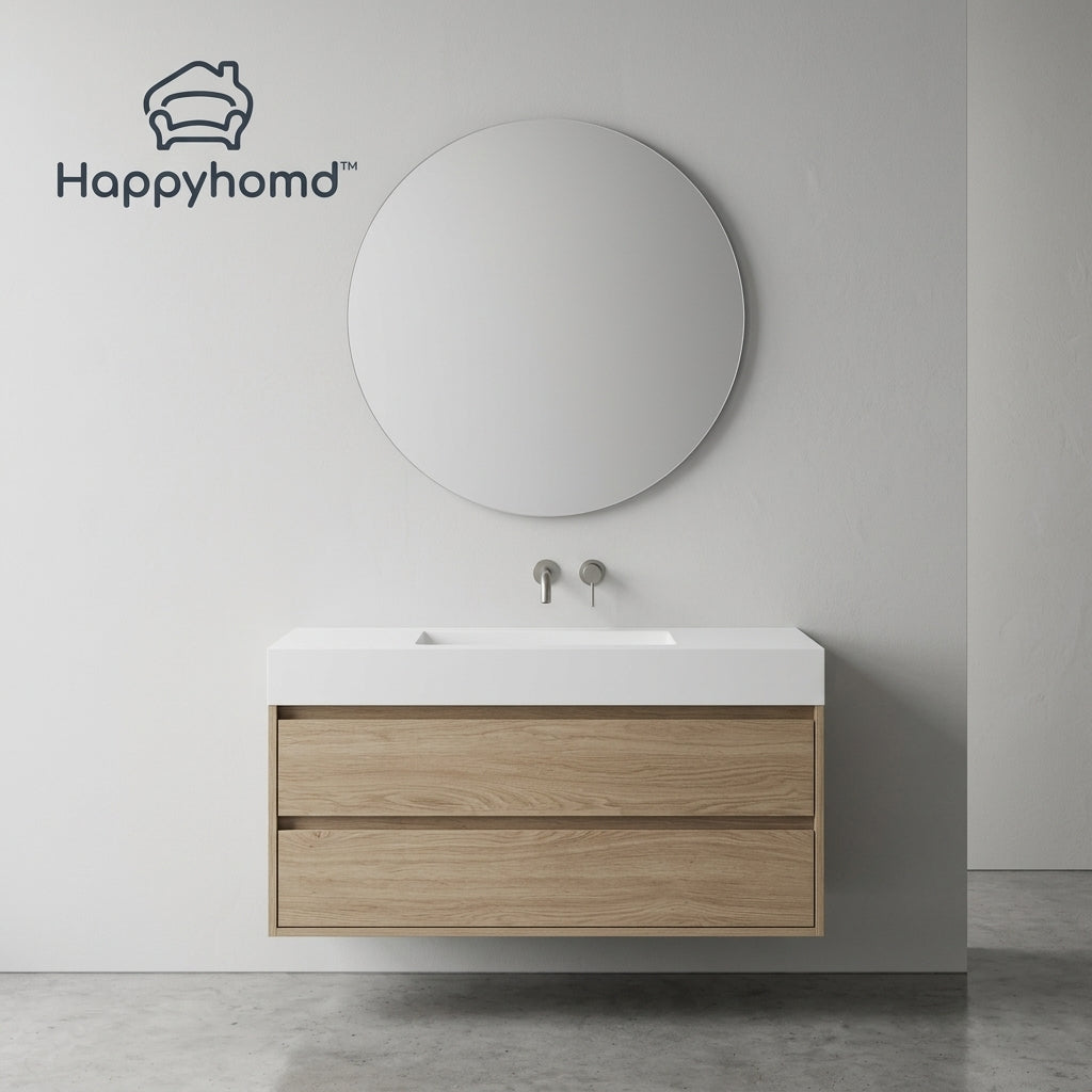 Happyhomd™ AuraLine Wall-Mounted Bathroom Vanity